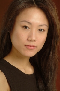 Headshot of a beautiful girl with a long brown hair